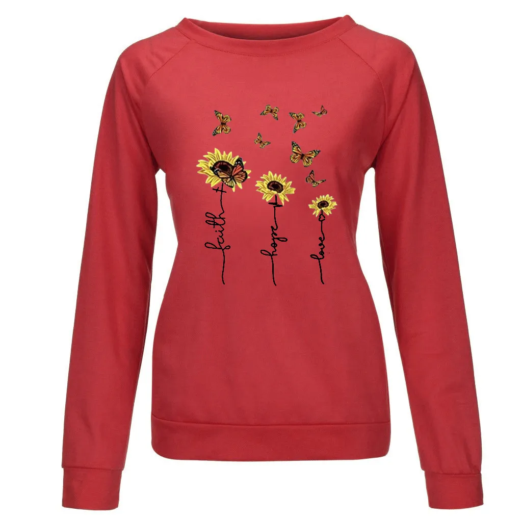 

Sweatshirt Women's Clothing Women Casual Printing Long Sleeve Sweatshirt Pullover Shirts Top Blouse women Sweatshirt