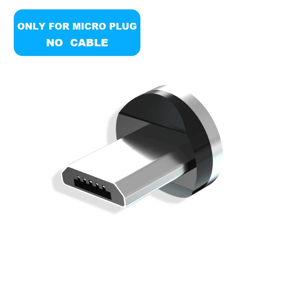 Plug for Micro Vanniso 2 м 2.4A Быстрый Магнитный кабель для iPhone XS X XR 7 Micro USB быстрое зарядное устройство Тип C Магнитный шнур телефонный кабель для samsung A50 - Цвет: Plug for Micro