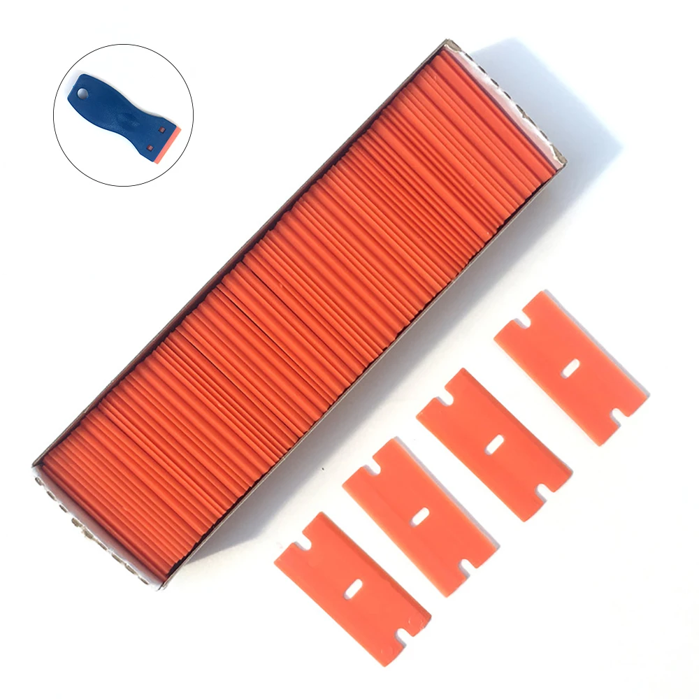 Автомобильные аксессуары 100 шт. пластиковые лезвия для бритвы углеродное волокно