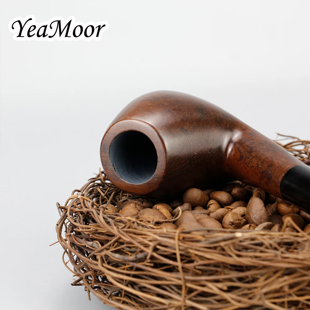 Новый Бент деревянная курительная трубка аксессуар 9 мм фильтр из черного дерева