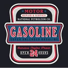 Автомобильная наклейка с бензиновым супер без свинца