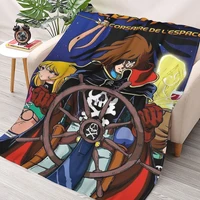 albator the space corsair anime manga throw blanket sherpa blanket cover bedding soft blankets