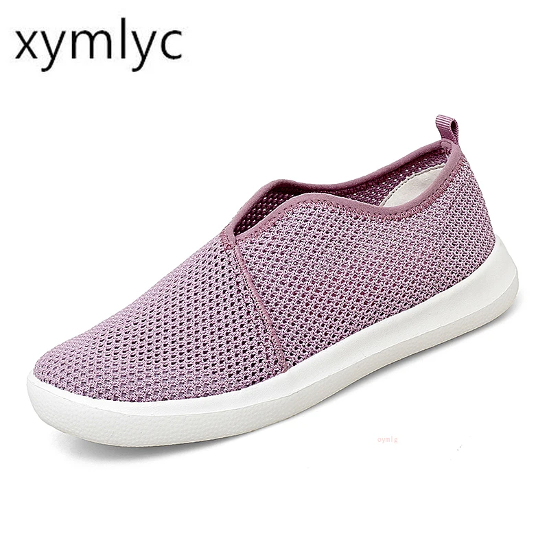 

2020 Fashion Women Flat Platform Shoes Lady Breathable Mesh Casual Shoes Moccasin Zapatos Mujer Ladies Boat Shoes Size 35-42