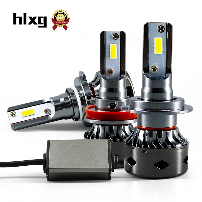 HLXG Мини Размер 10000LM лампочки для мотоцикла H11 H8 LED универсальный противотуманный