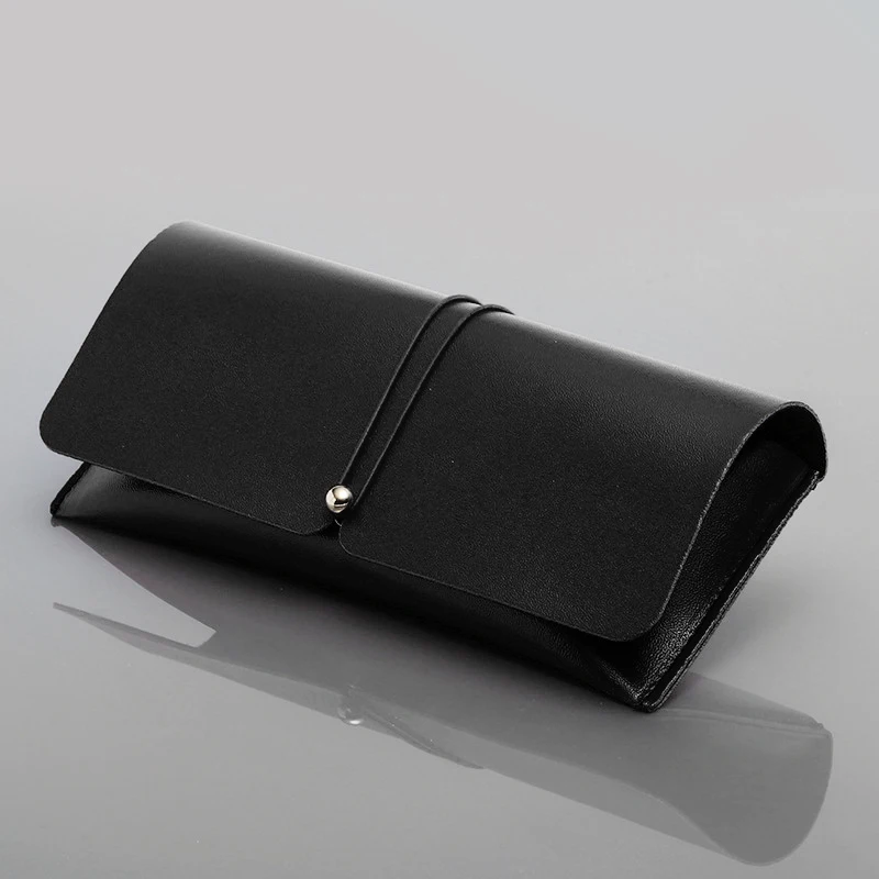 Чехол для очков из ПУ кожи Модный Цветной простой эластичный футляр с застежкой |