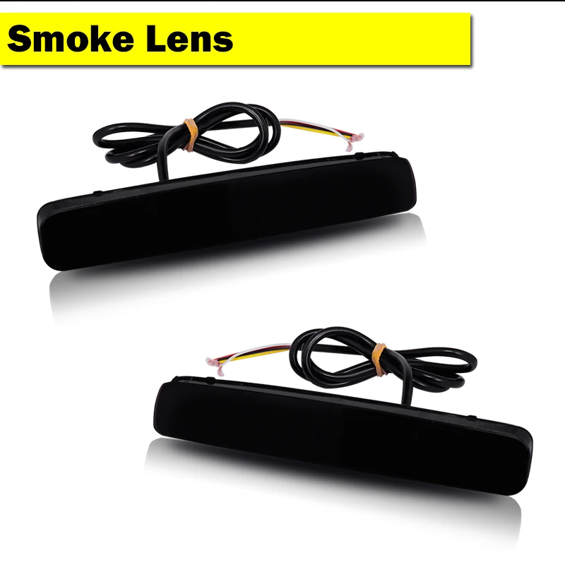 

Красные светодиодные отражатели бампера iJDM для 14-16 Scion tC и Toyota Prius V Функция в качестве задних, тормозных и задних противотуманных фар Поворотные фары