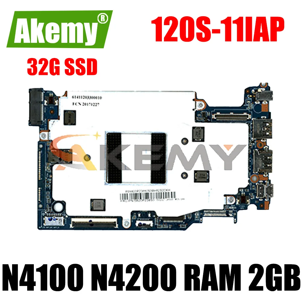 

Материнская плата для ноутбука Lenovo 120S-11IAP, процессор N4100 N4200 RAM 2 Гб с SSD 32 ГБ, протестирована на 100%