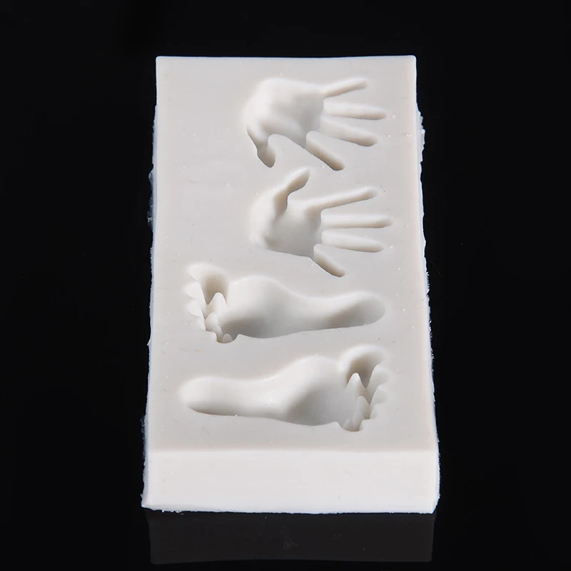 1 шт. креативная мини форма для ног рук 3D силиконовая торта печенья детские