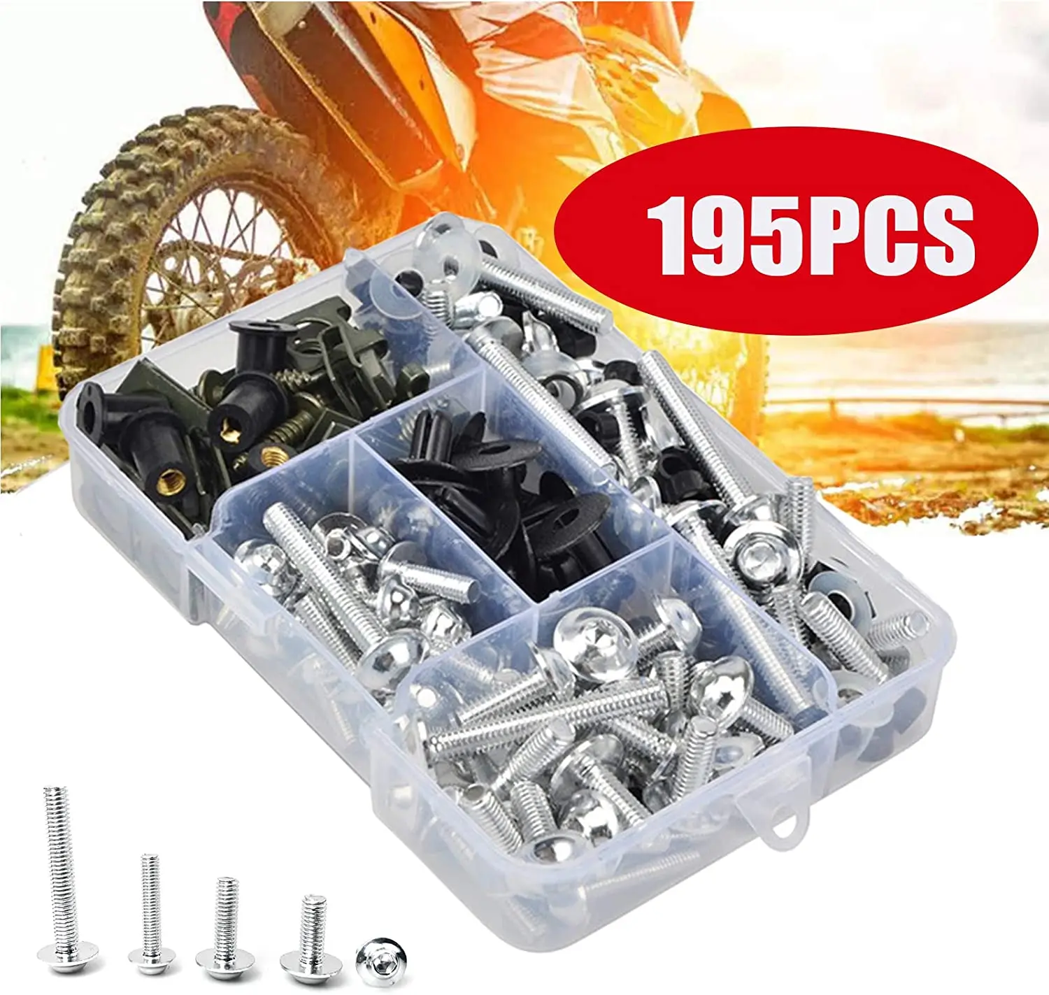 Комплект болтов для обтекателя мотоцикла винты кузова с ЧПУ M5 M6 полный зажим