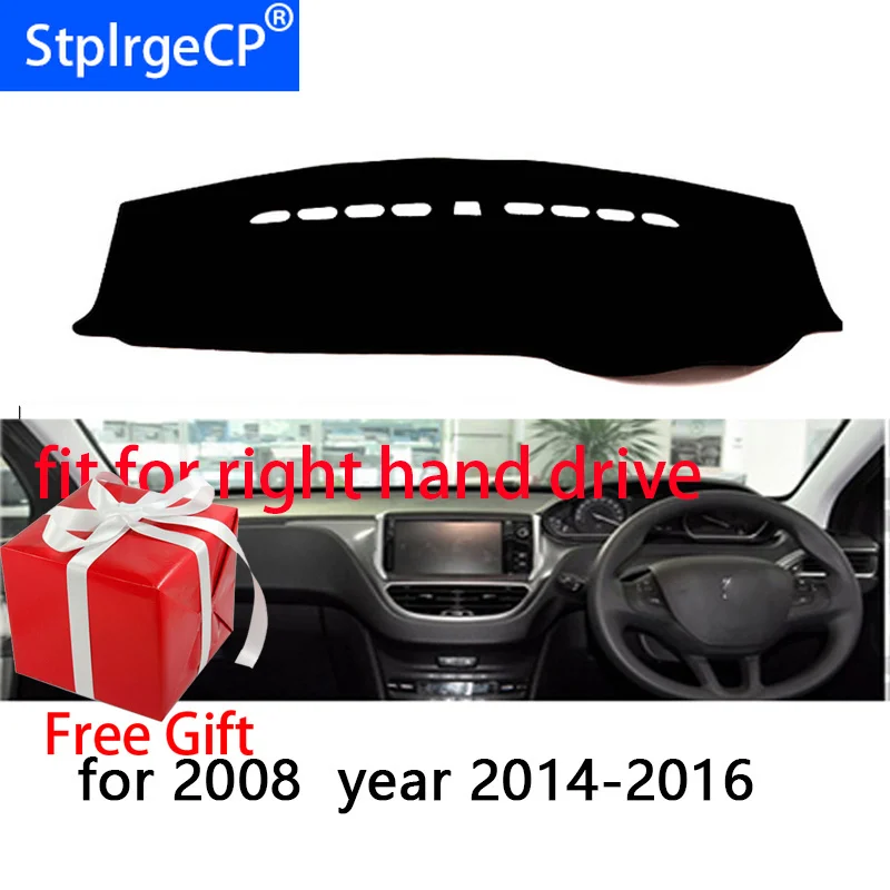 Накладка на приборную панель автомобиля коврик для peugeot 208 2008 2014 2018 правым dashmatt Pad