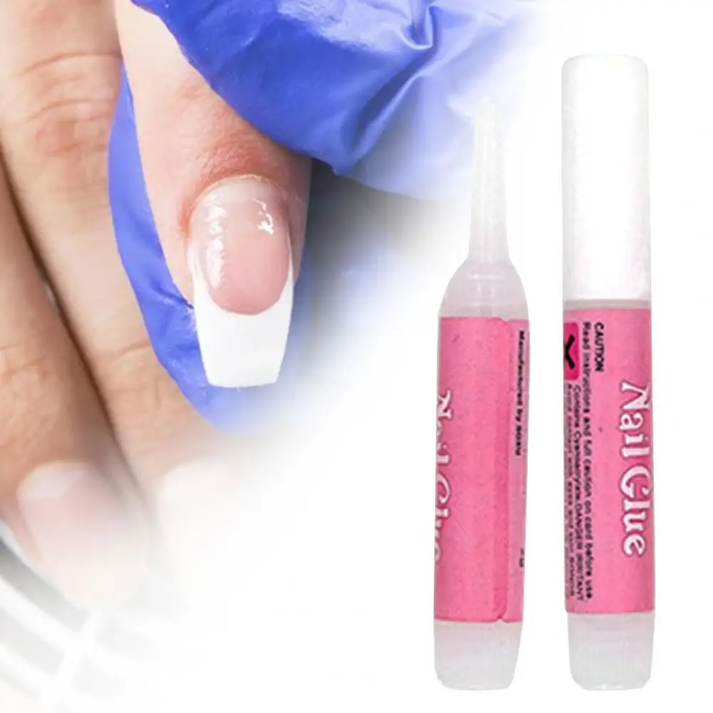 

2g 10Pcs Nail Sticky Glue Nail Drill Glue Easy to Use Lightweight Professional Fingernail Rhinestone Reinforcement Gel for Girl