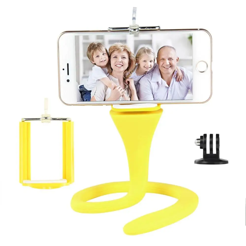 Mini Camera Tripod Mount Banana Pod for Gopro Xiao Mi Yi SJ4000 action camera iphone7 6s car headrest selfie stick | Электроника