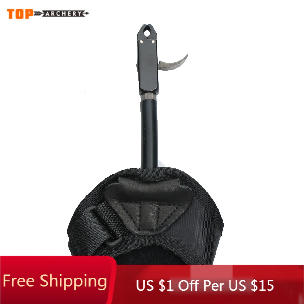Archery Caliper Release Aid Compound Bow Strap Shooting Pro Arrow Trigger Wristband | Спорт и развлечения