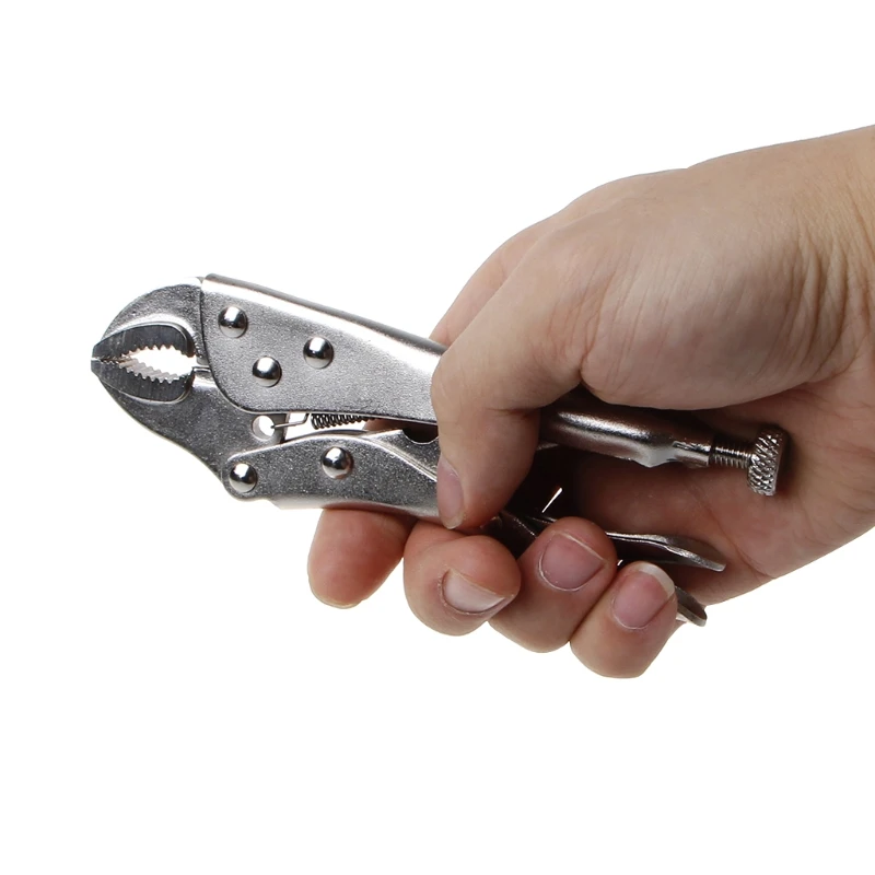 

5 Inch Locking Pliers Ground Mouth Straight Jaw Lock Vise Grip Clamp Hand Tools 37MB