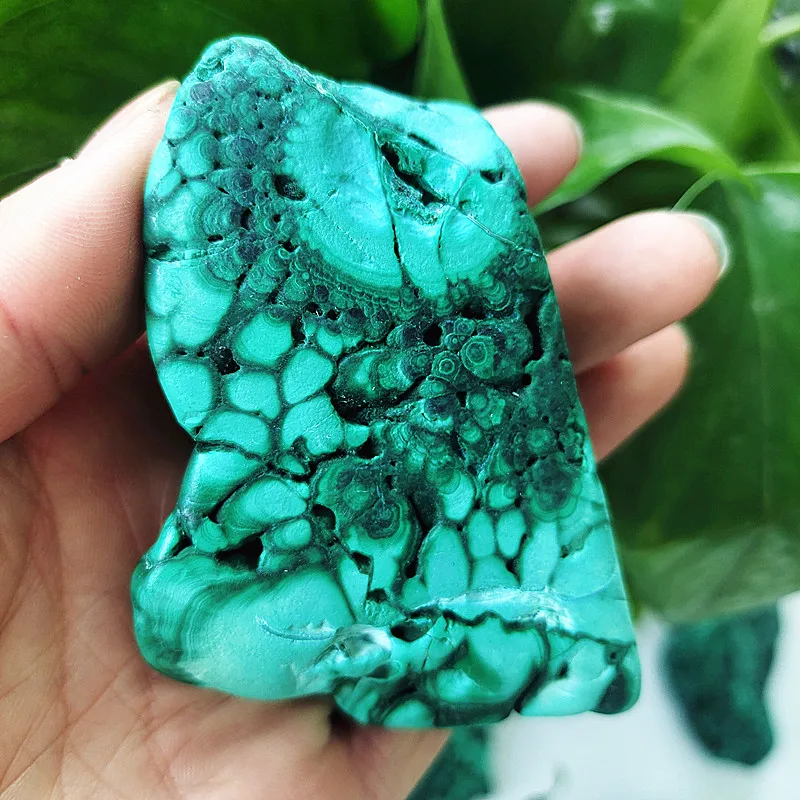 

Natural raw ore malachite slice mineral specimen home furnishing specimens Stones and powerful Healing crystals
