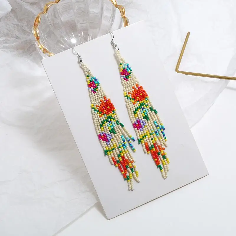 Женские Модные ювелирные изделия Ретро богемный в этническом стиле серьги