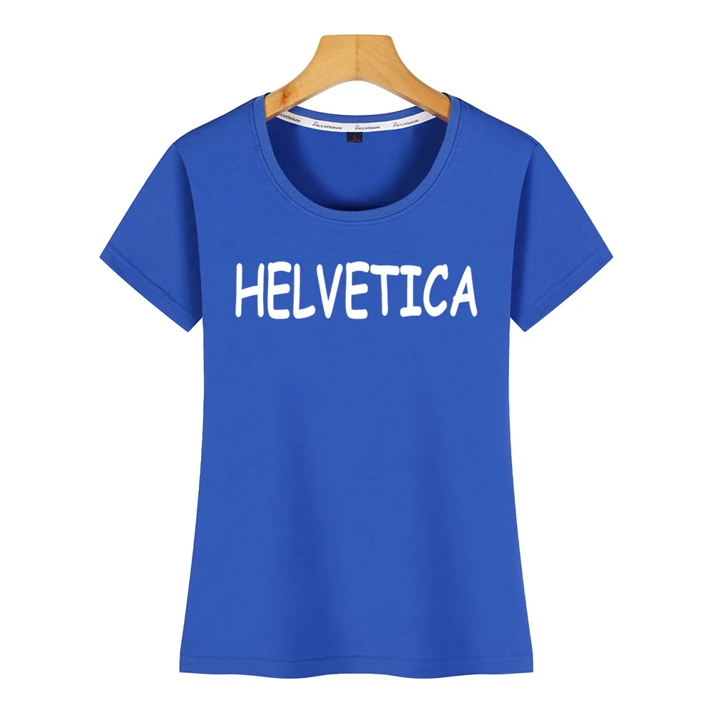 Топы футболки для женщин helvetica in comic sans дизайнерская Летняя женская футболка с