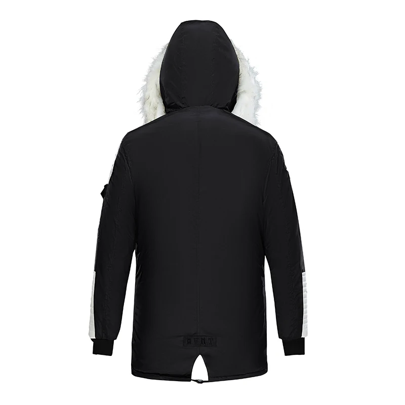 

Mountainskin Winter Mens Coat Thick Warm Long Style Parka Male Casual Hooded Fur Collar Plus Velvet Jacket High Quality MT072