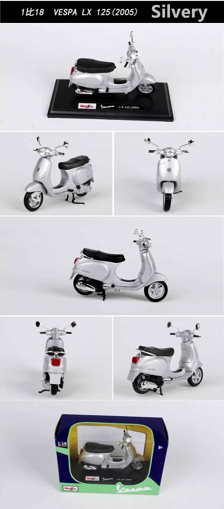 Maisto 1:18 12 стилей Piaggio скутер сплав модель Vespa Мотоцикл Vespa модель Римский праздник коллекционные подарки
