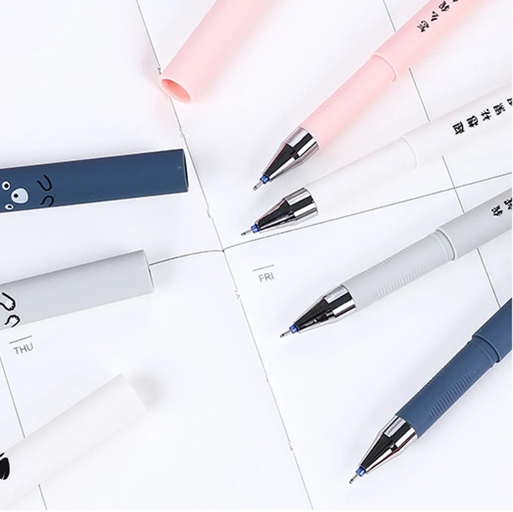 4 x симпатичная гелевая ручка с мультяшным котом шариковая канцелярские