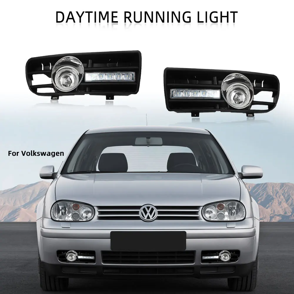 СВЕТОДИОДНЫЙ DRL Противотуманные светильник s для Гольф 4 головной тумана Volkswagen