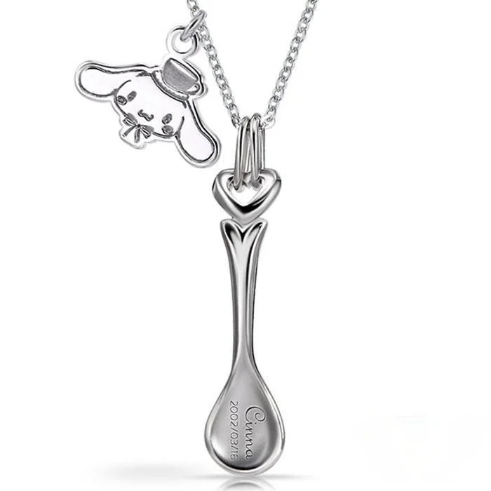 

anime Big Ears Dog Hanging Piece Pendant Cute Simple Fashion Dog Necklace Pendant luxury jewelry designers Women's accessories