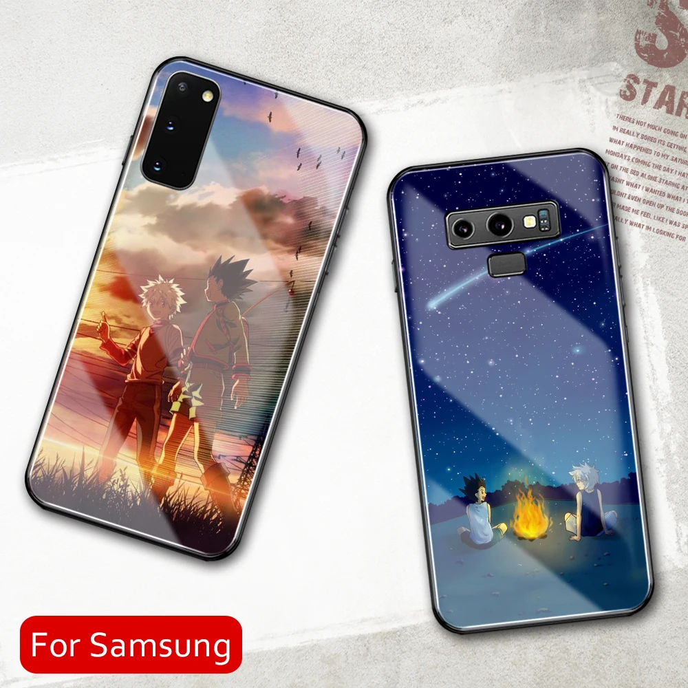 Чехол из закаленного стекла GON FREECSS Killua Zoldyck для Samsung A50 A60 A70 A21 A31 A51 A71 A81 A91 4G 5G A50S A70S M40
