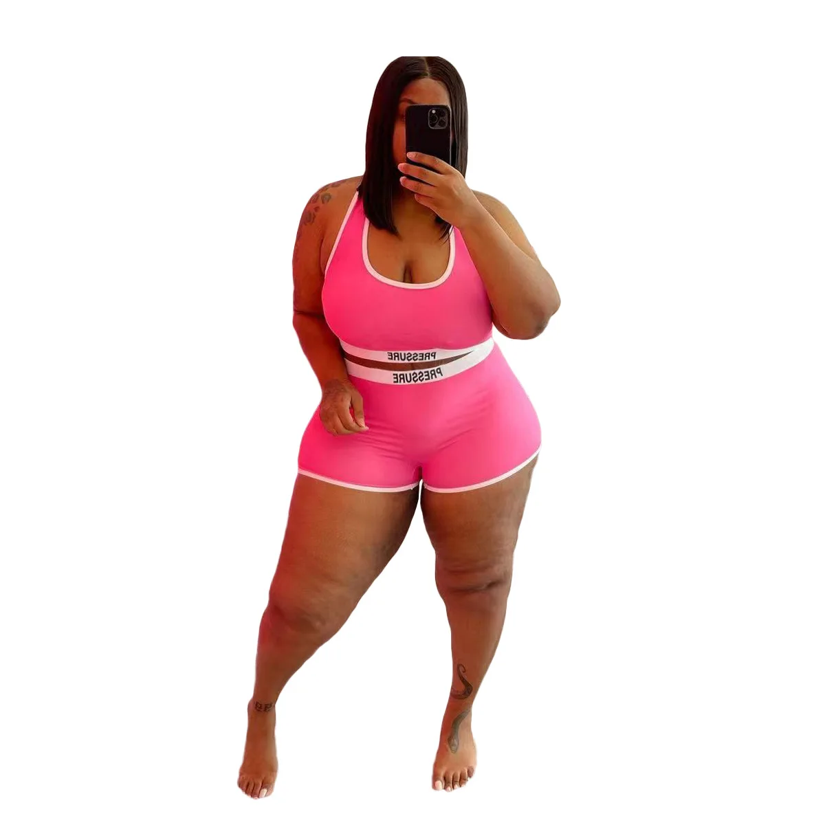 

Женский короткий топ с надписью, летний Повседневный облегающий комплект из двух предметов