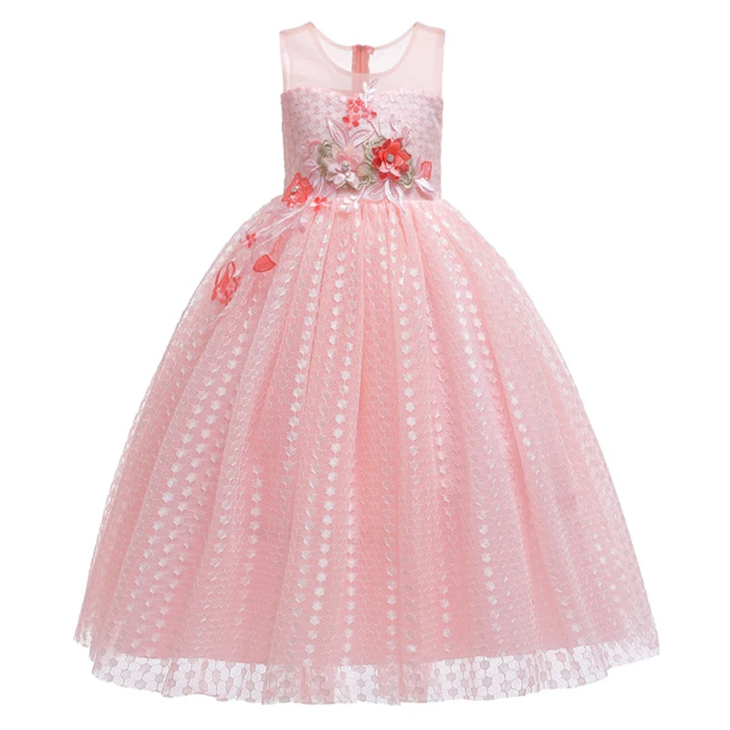 Высококачественные платья для девочек-подростков с цветами свадебные принцессы