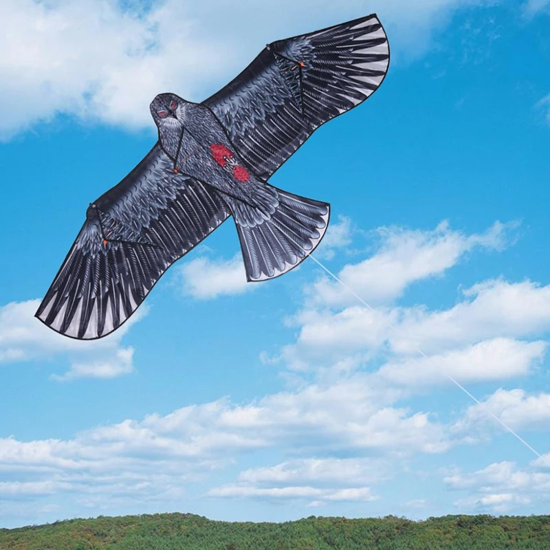 Cometa de &aacute;guila plana de 1,1 m para ni&ntilde;os, juguete de 30 metros, p&aacute;jaro volador, jard&iacute;n, juguetes de regalo, cometas de tela para ni&ntilde;os, N3I9-5