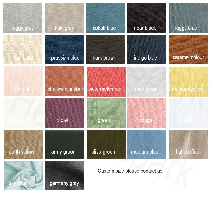 4/6PCS 100% Nature Linen Bedding Set US Twin Full Queen California King Size Flax Duvet Cover Bed Sheet Fitted Pillowcase | Дом и сад