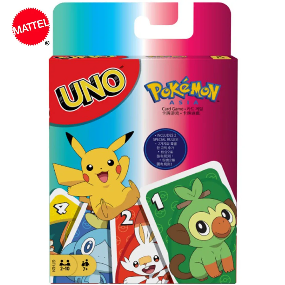 Mattel UNO 50 BTS замороженный Покемон uno юбилейное издание покерные карты игра для