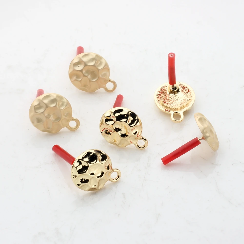 

Zinc Alloy Ripple Round Ball Earrings Base Connectors Linker 6pcs/lot 13mm For DIY Earrings Jewelry Making Accessories