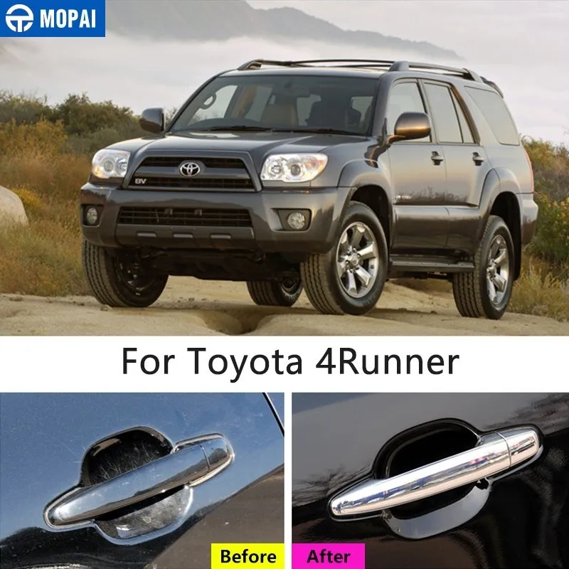 MOPAI автомобильные наклейки для Toyota 4runner 2017 + Автомобильные дверные ручки