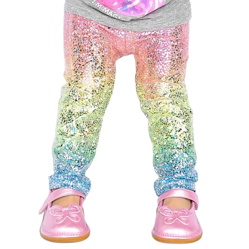 

Брюки Baywell для маленьких девочек, детские штаны для маленьких девочек, цветные штаны с блестками, леггинсы для девочек, брюки, одежда на весн...