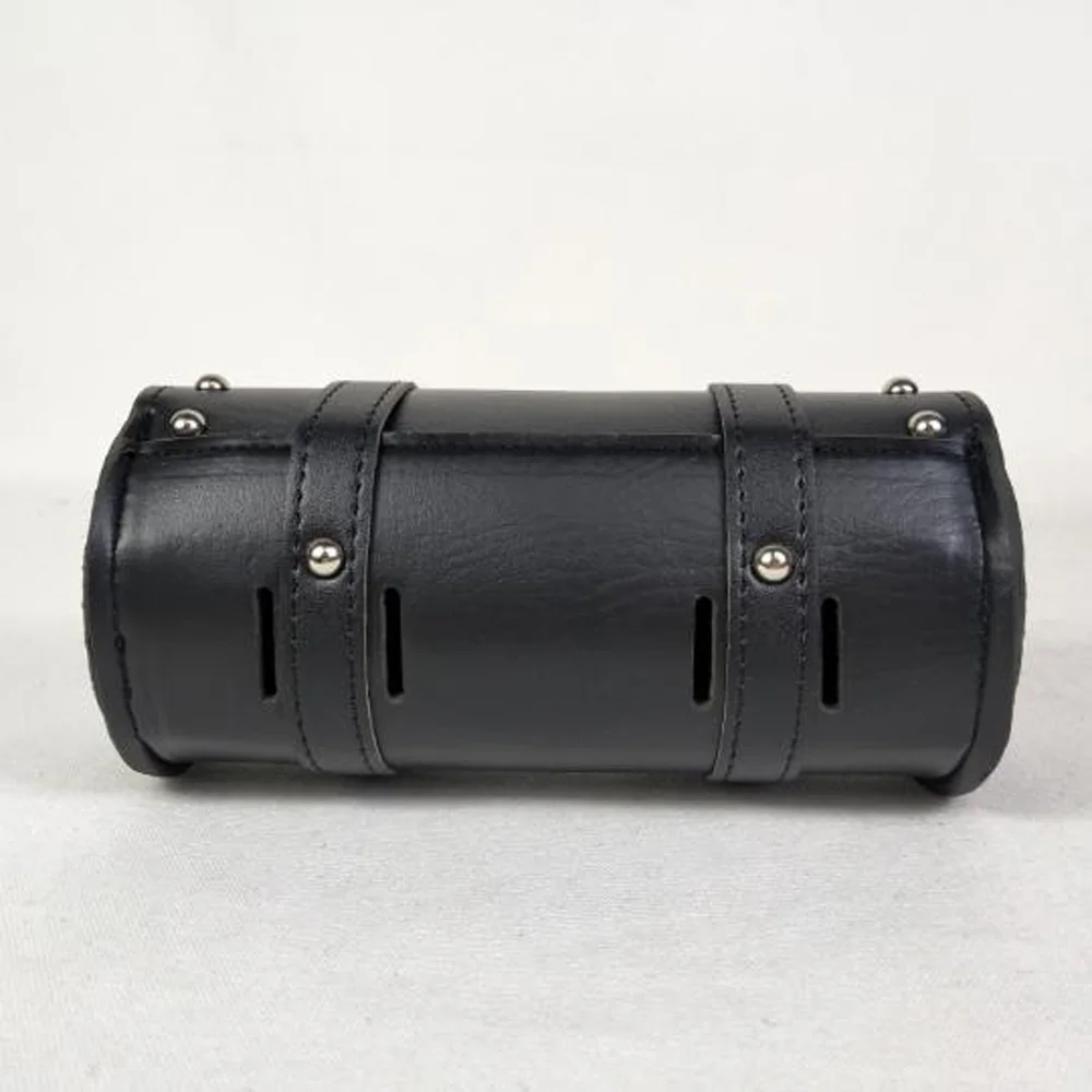 For Harley Motorcycle Bag Replacement Universal Leather Black 1Pc Luggage