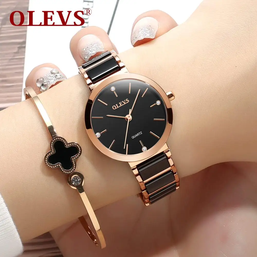 Women Watch Quartz Wristwatch with tungsten steel watchband casual style elegant ladies watch female clock enlarge