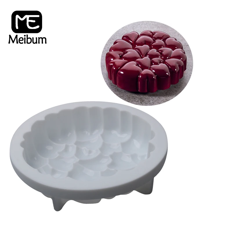 

Силиконовая форма для выпечки, подарок на день Святого Валентина, свадьбу, с любовным сердцем