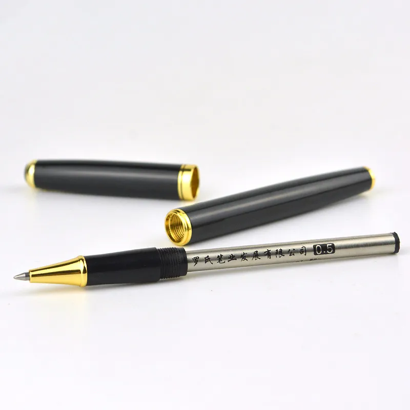 

High Quality Metal Luxury 0.5mm Rollerball Pen Ballpoint Pen Business Writing Signing Ball Pens Office School Supplies 03775