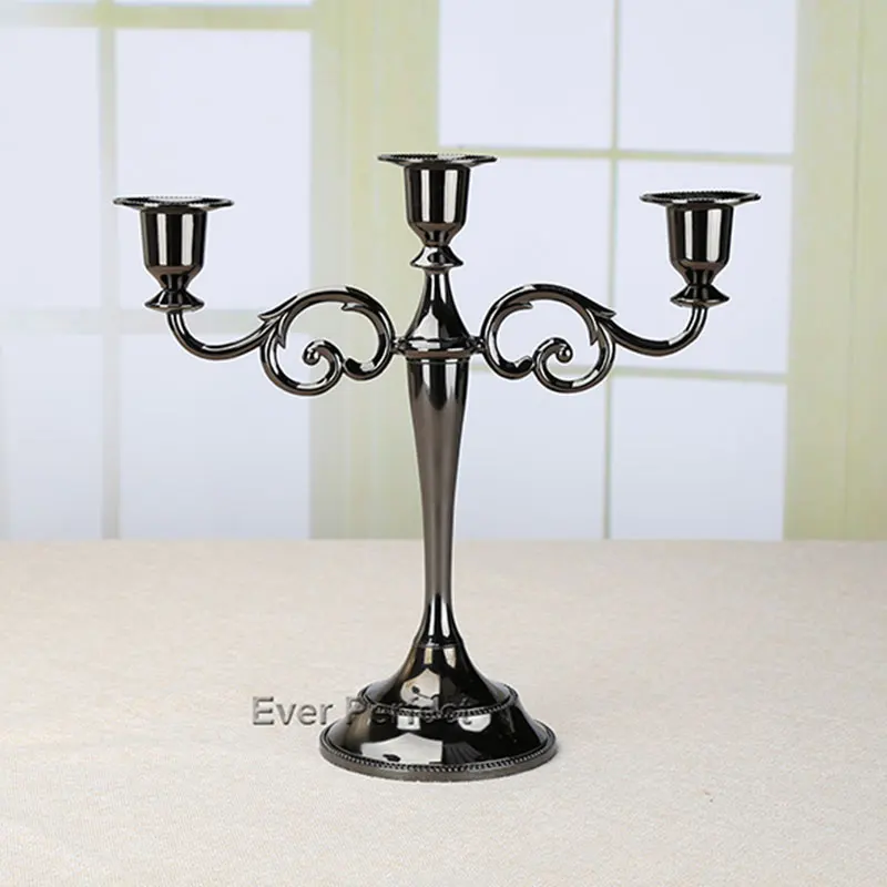 Металлический Подсвечник 27 см черный подсвечник с 3 ручками для свадебного