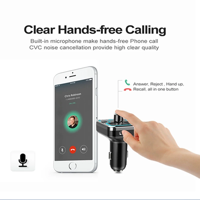 Двойной USB bluetooth гарнитура встроенная в транспортное средство MP3 плеер телефон