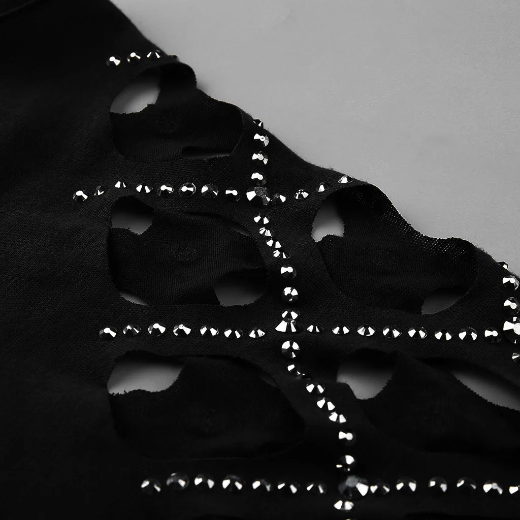 Женская Черная футболка с длинным рукавом в западном стиле вырезом лодочкой и