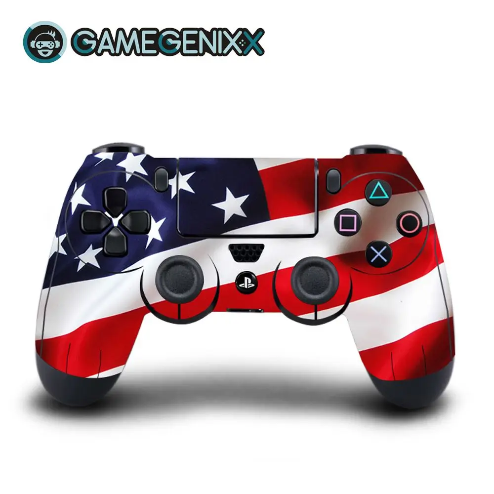 GAMEGENIXX виток винилопласта с наклейкой для Playstation PS4 контроллер Daulshock 4-американский флаг