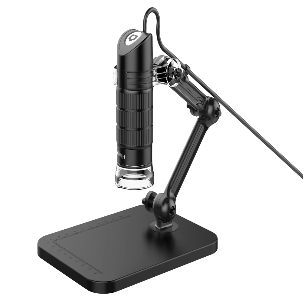 HD USB цифровой микроскоп светодиодный электронный микроскоп Эндоскоп увеличительная камера лупа+ подъемная подставка инструменты для работы и школы