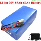 Бренд ячеек 96v 60Ah батарея 50Ah литиевая батарея 18650 li ion для велосипеда 100A BMS мотор трицикл скутер + 109,2 v 10A зарядное устройство