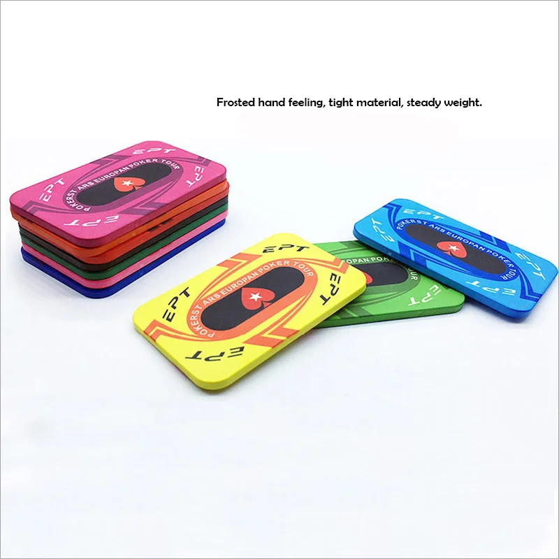 5 шт./компл. EPT фишки для покера квадратный керамический игровые автоматы монета