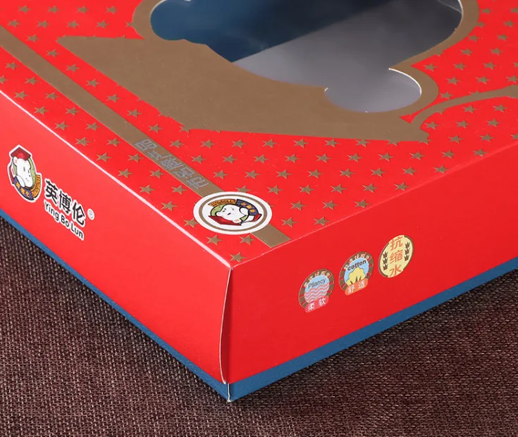 С защитой от ультрафиолетового излучения печать цмик красная бумажная коробка с