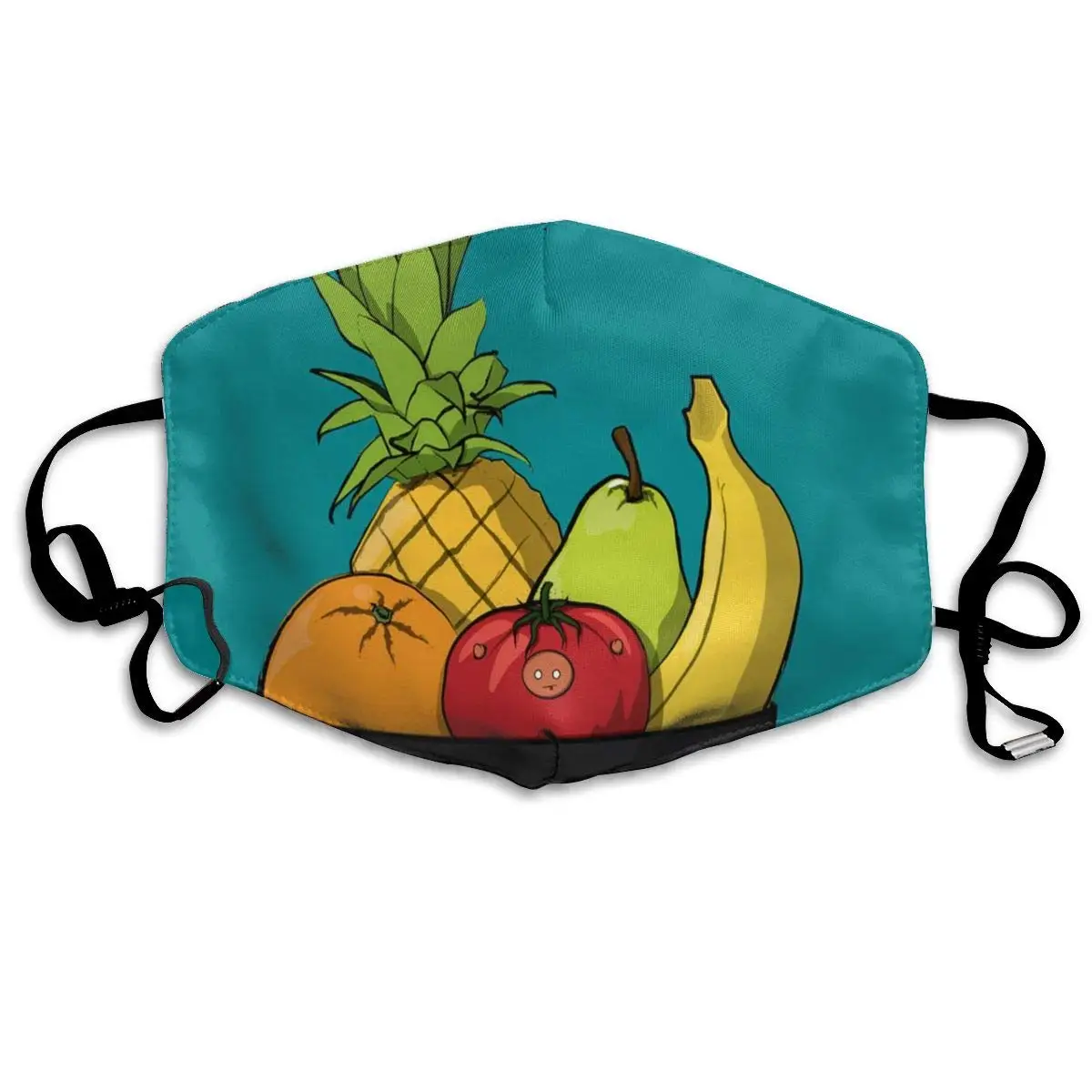 

Cartoon Bowl Of Fruit Special Dust Mouth Mask Reusable Anti-Dust Face Mask Adjustable Earloop Skin Protection