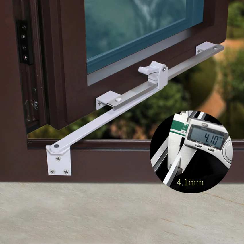  Plasitc Steel Window Wind Brace Retractable Support Limiter Angle Controller Safety Fixed Sliding Door Accessories | Строительство и