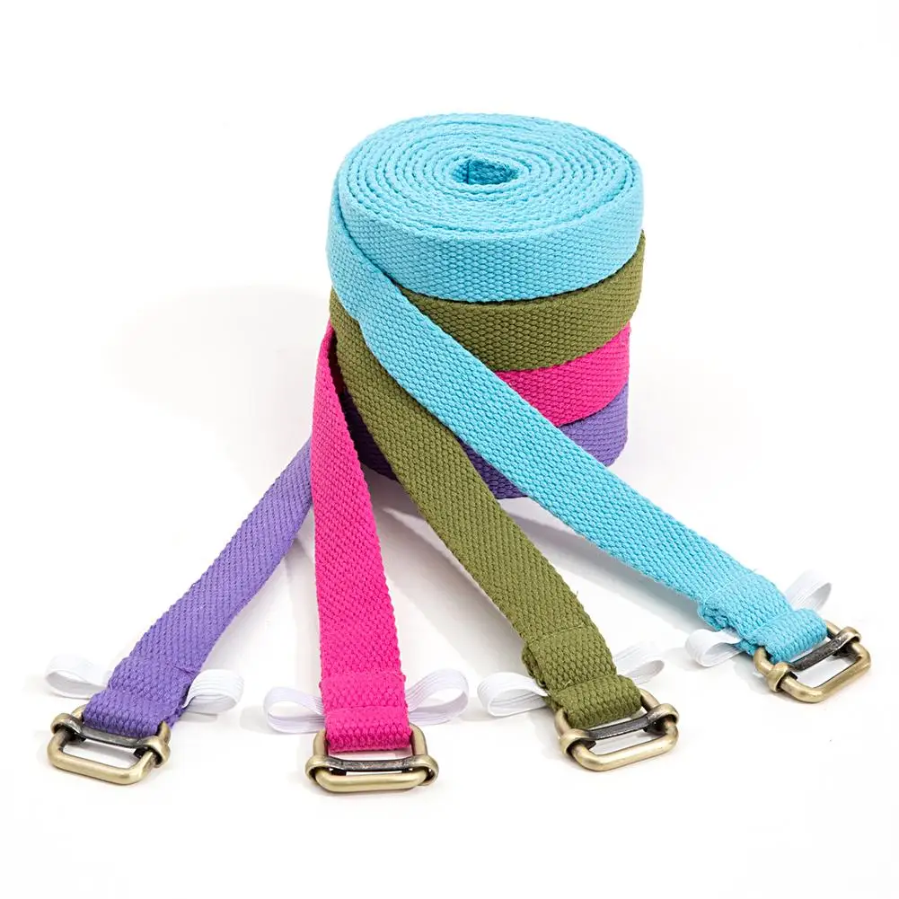 

Women Yoga Stretch Strap Multi-Colors D-Ring Belt Fitness Exercise Gym Rope Figure Waist Leg Resistance Fitness Bands Yoga Belt